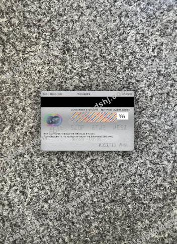 Singapore DBS bank mastercard photolook back